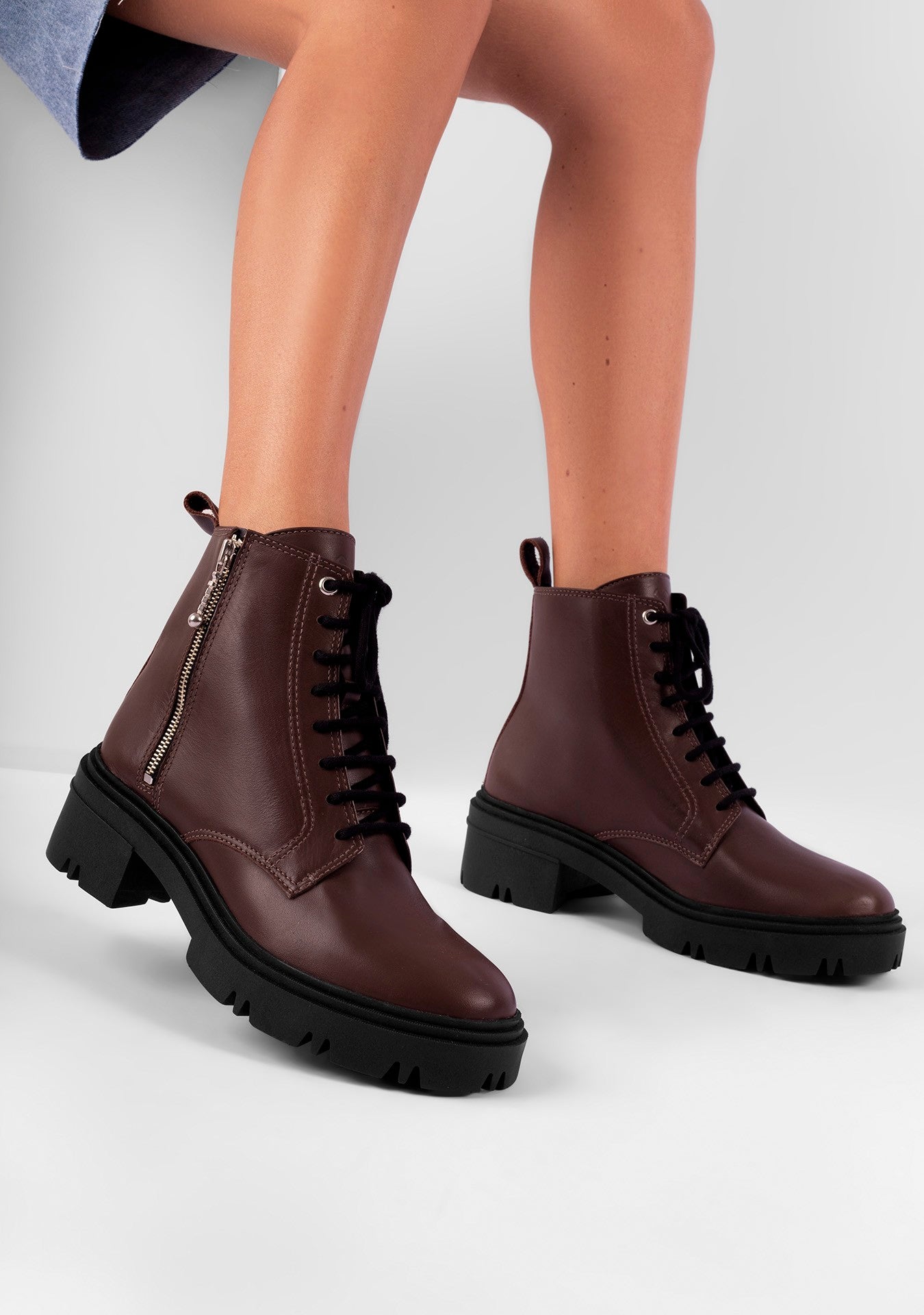 Oregon Coffee Combat Boots