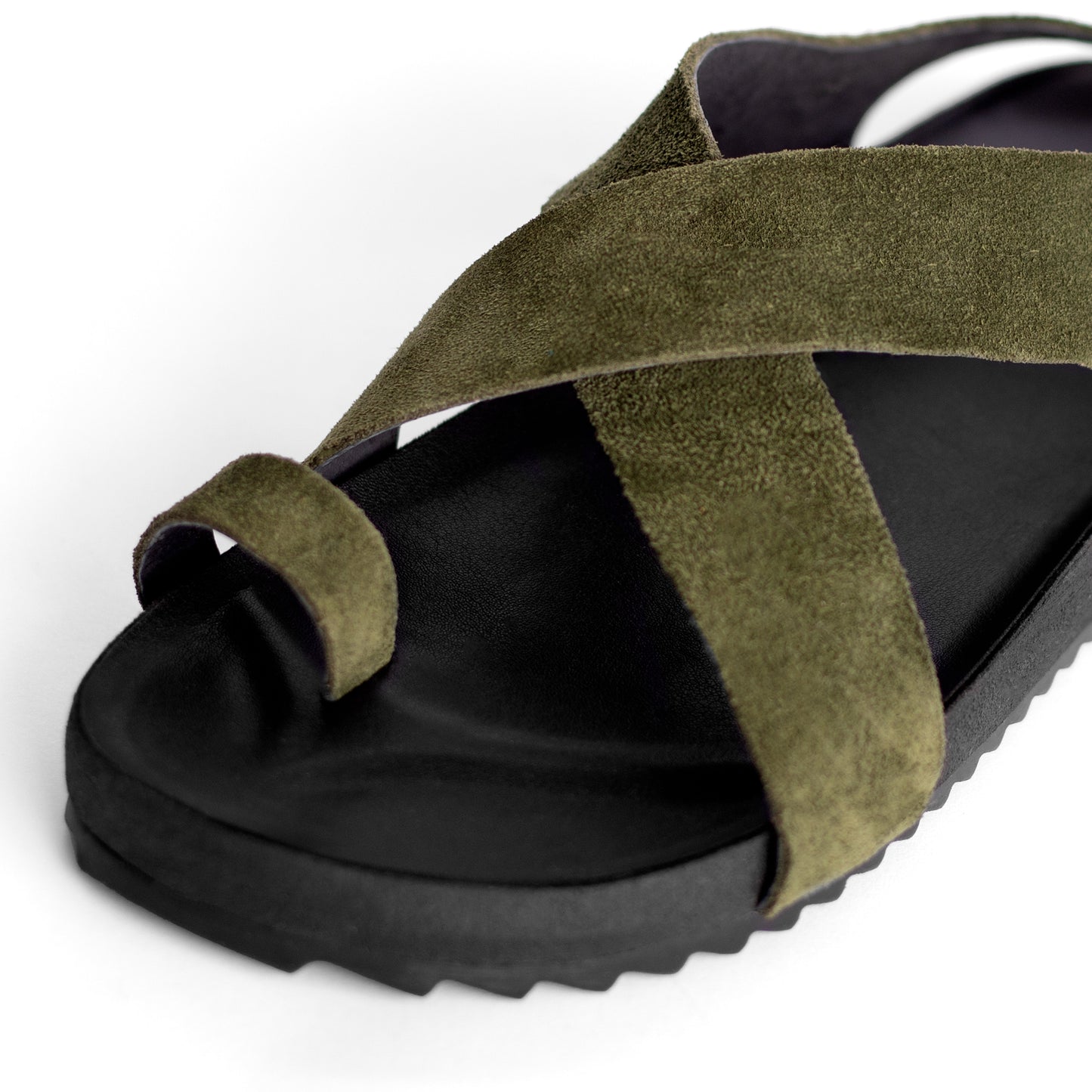 Bini Olive Green Sandals