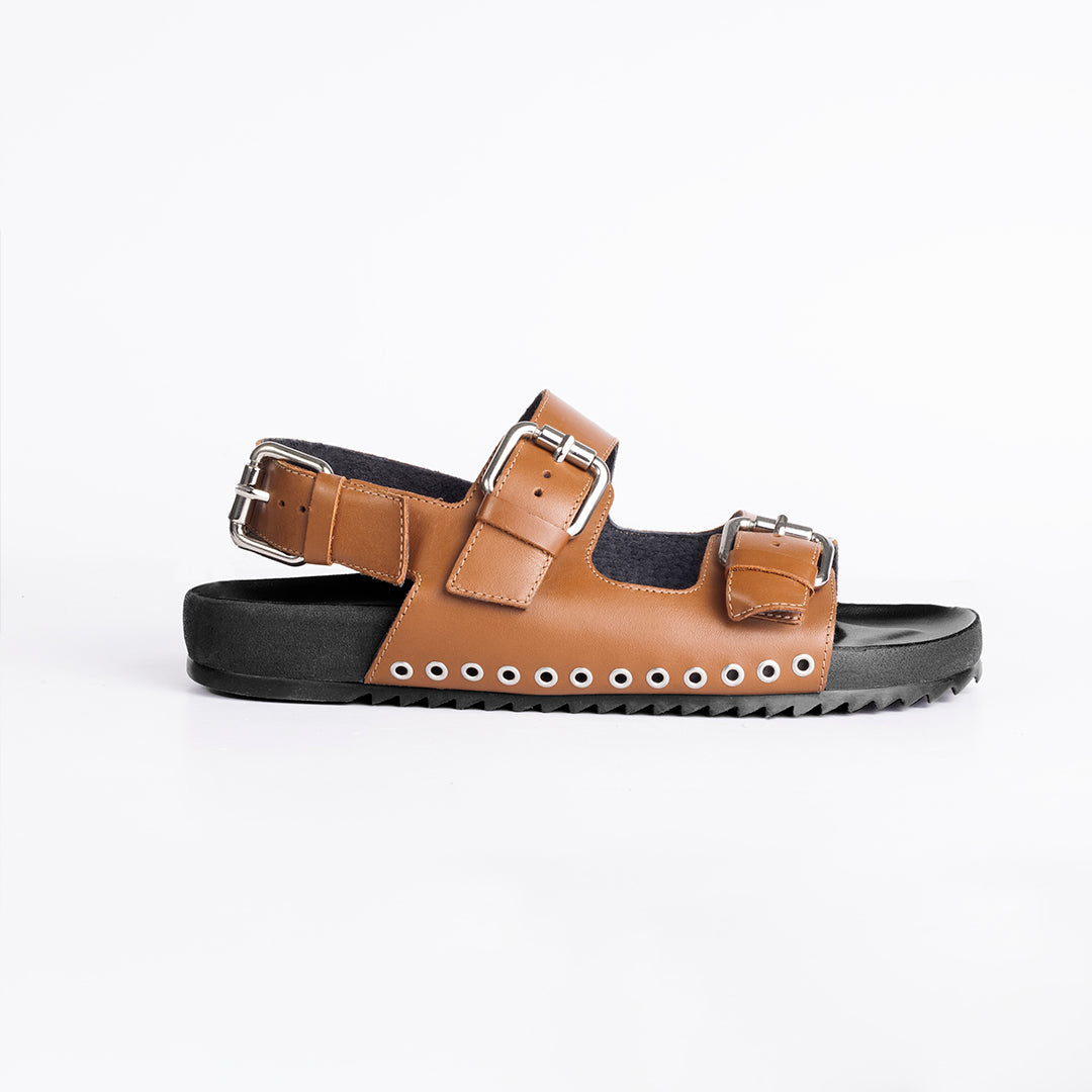 Cassandra Camel Sandals