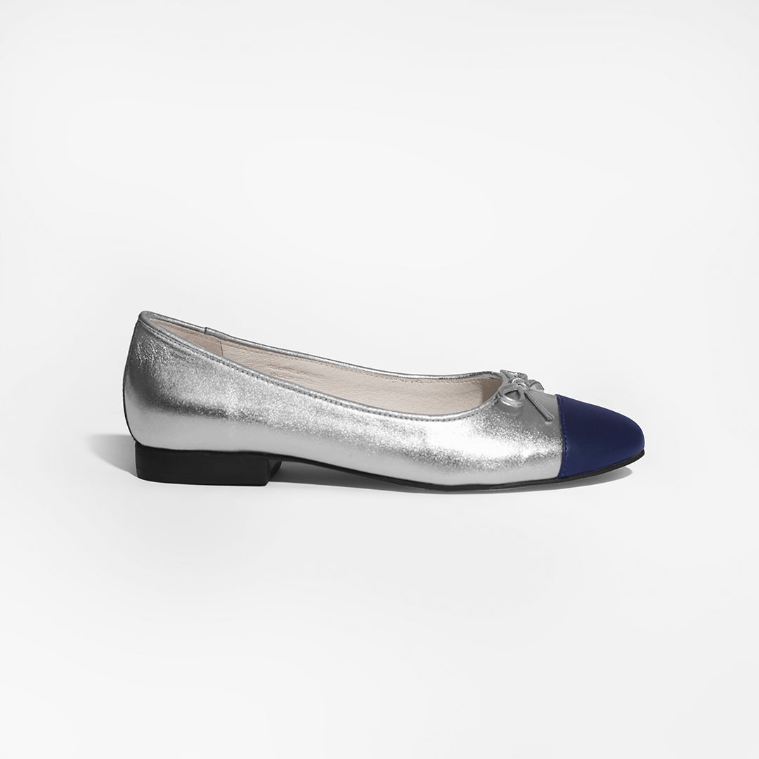 Claudia Silver Ballerinas