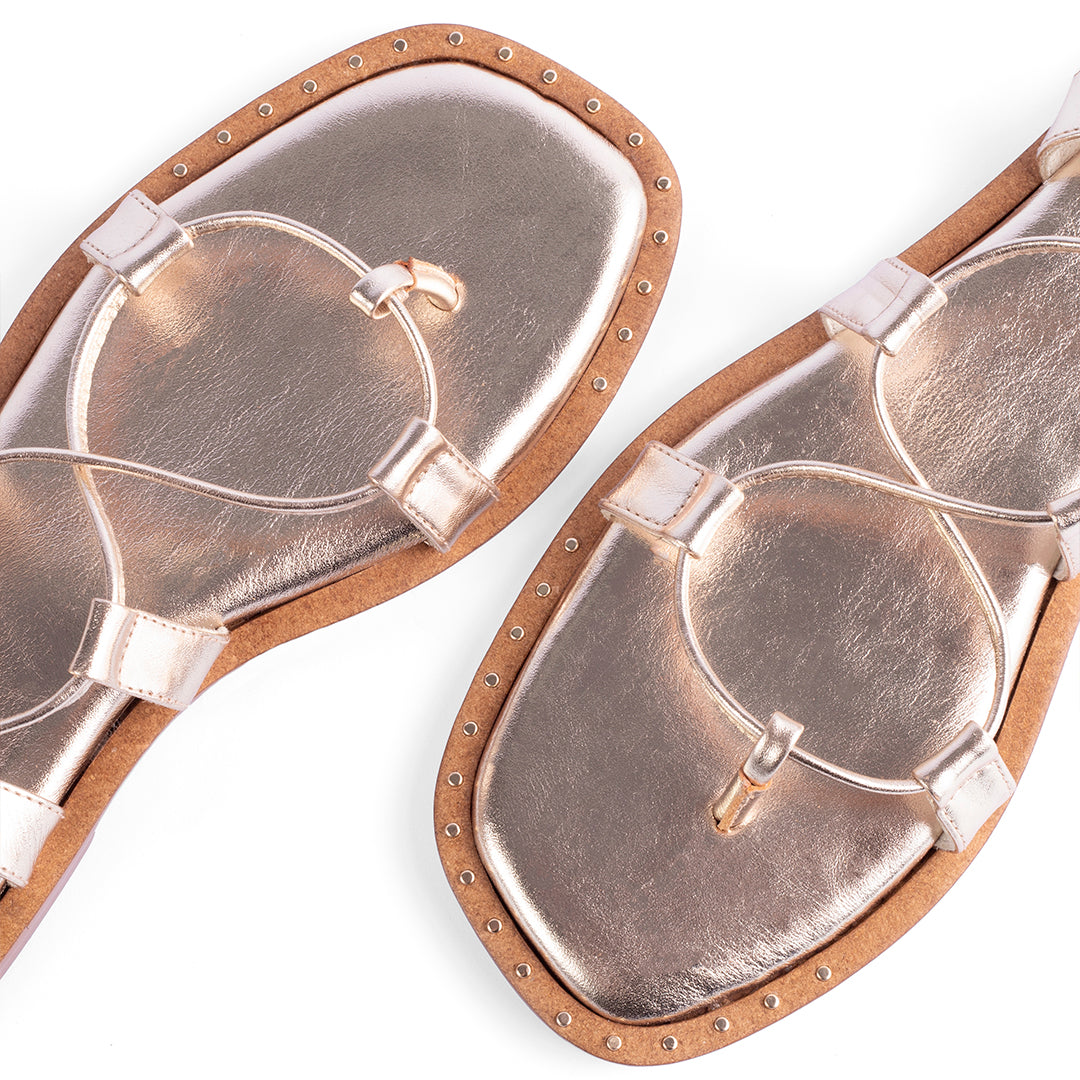 Cristina Platinum Sandals
