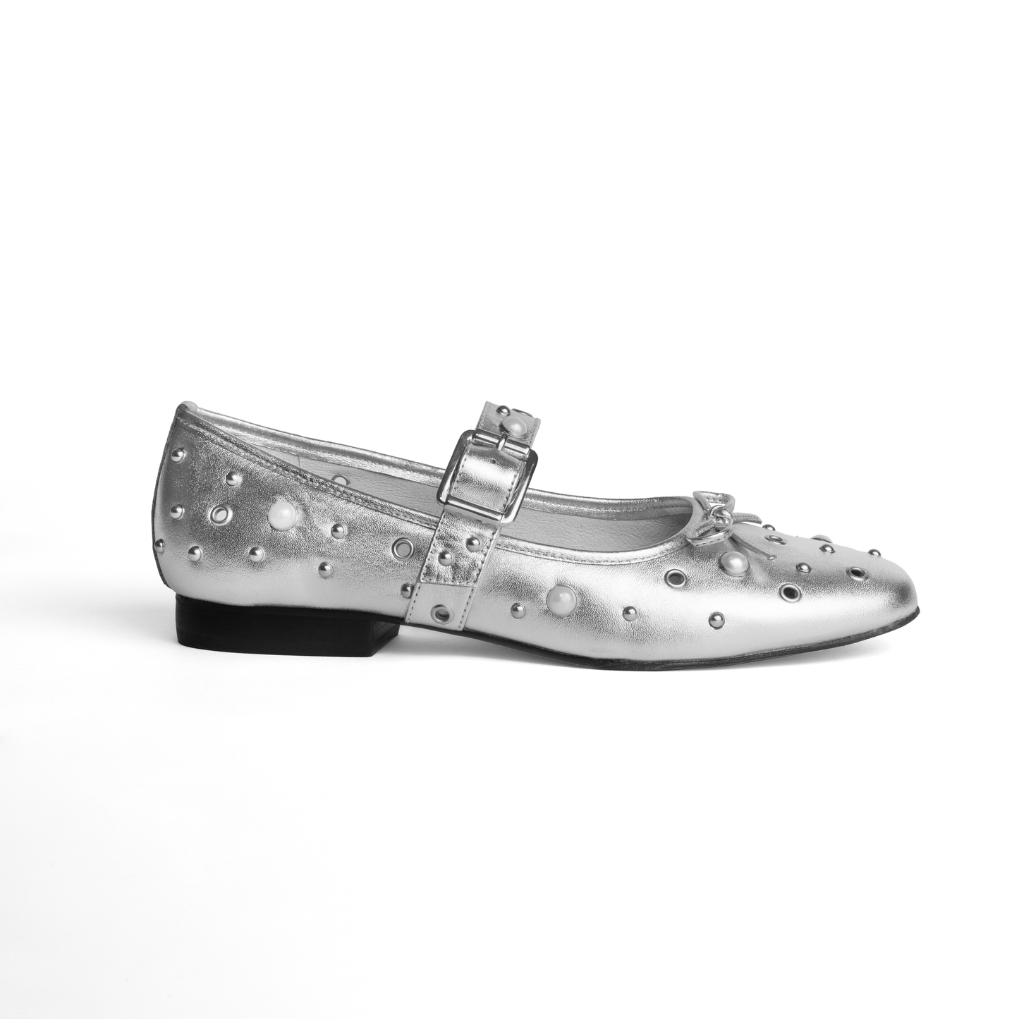 Juliana Silver Ballerinas