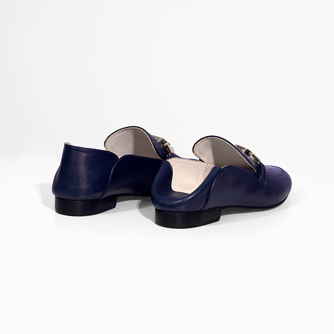 Leo Navy Blue Loafers