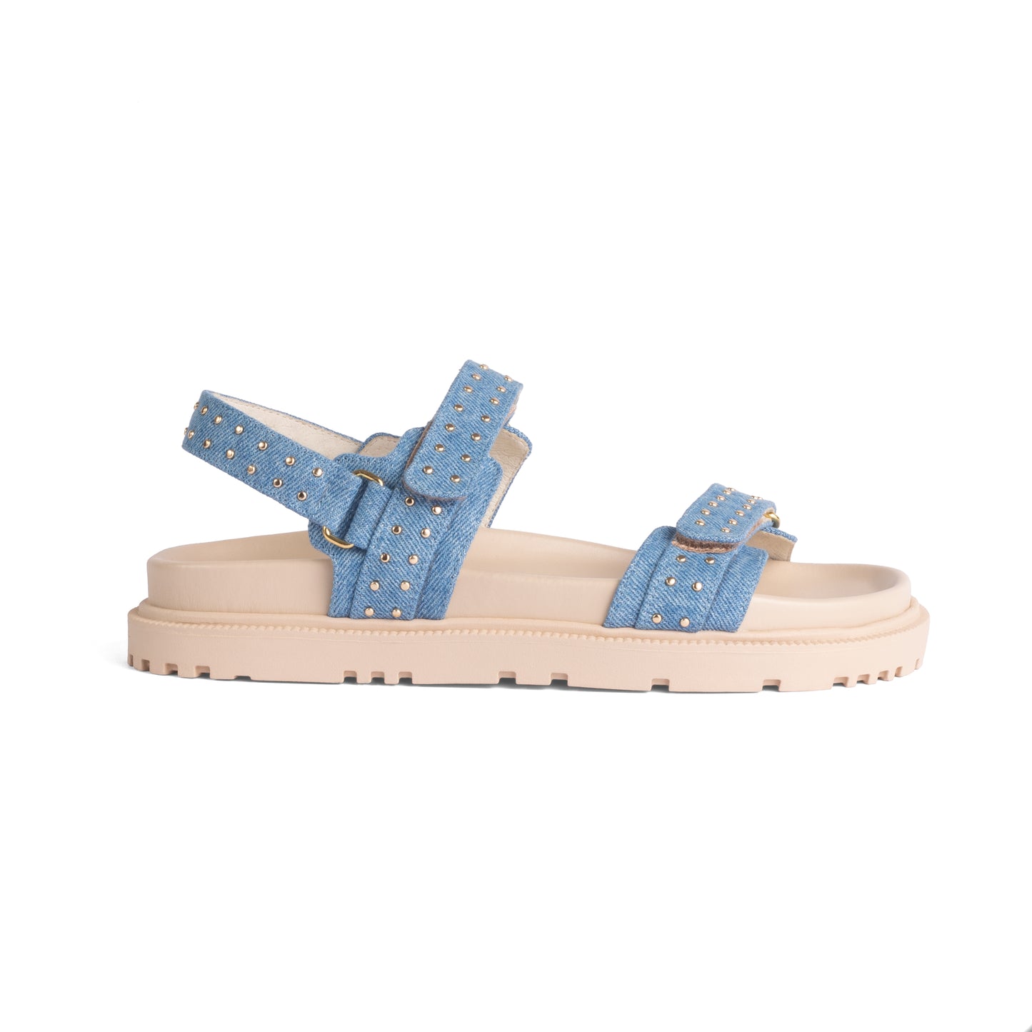 Megan Studded Jeans Sandals