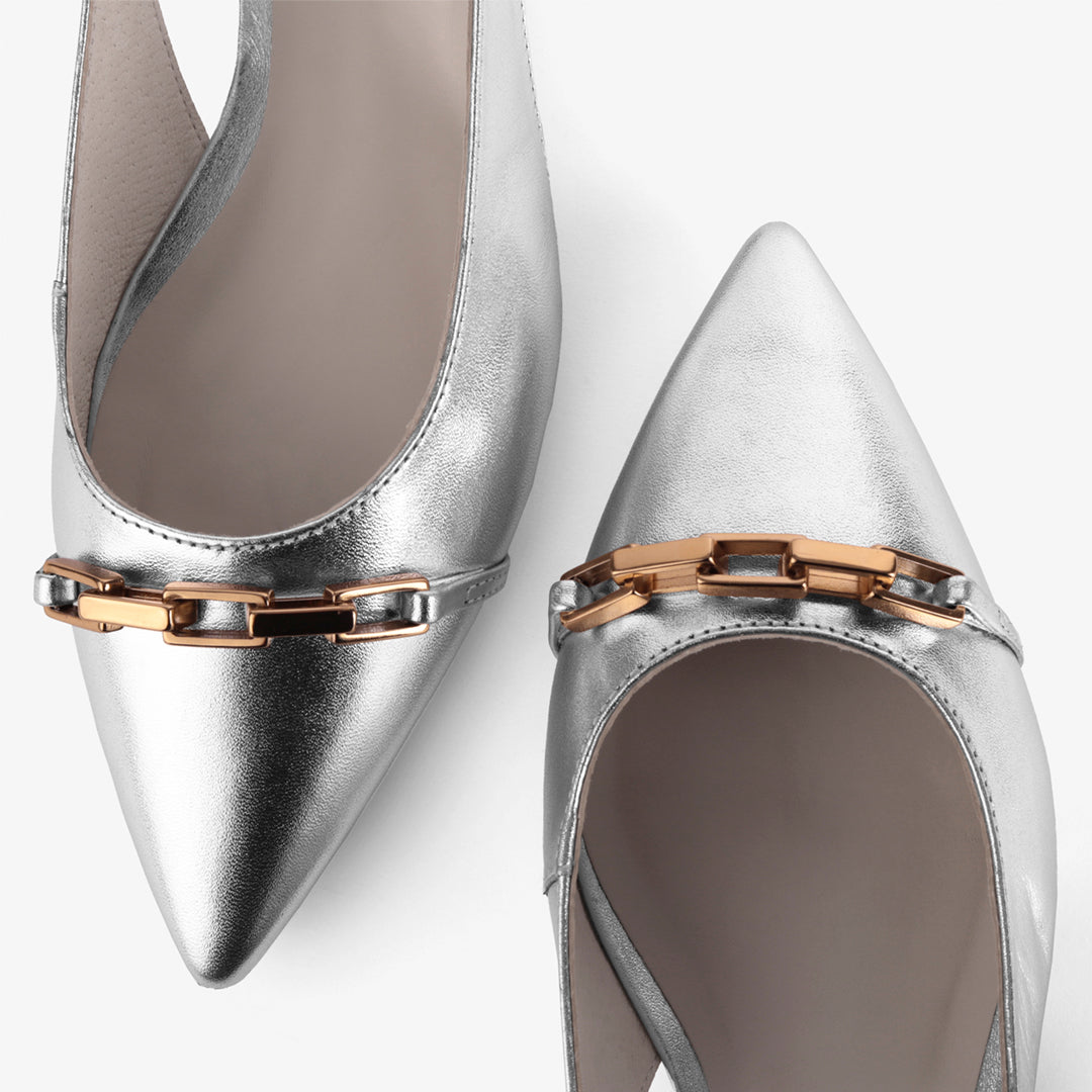 Miriam Metallic Ballerinas