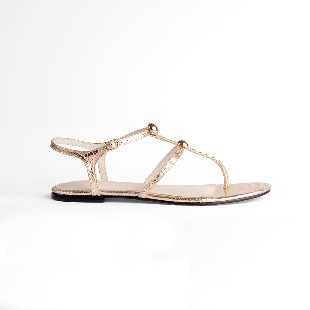 Tamara Gold Sandals