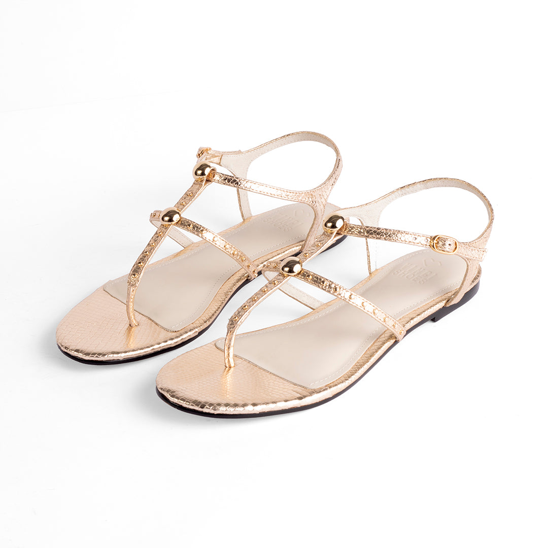 Tamara Gold Sandals