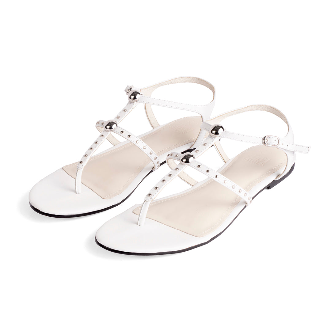 Tamara White Sandals
