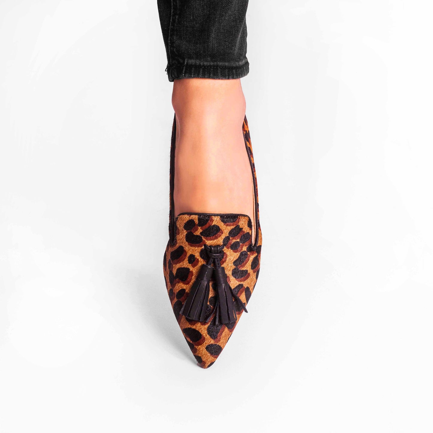 Vinci Shoes Julia Animal Print Slippers