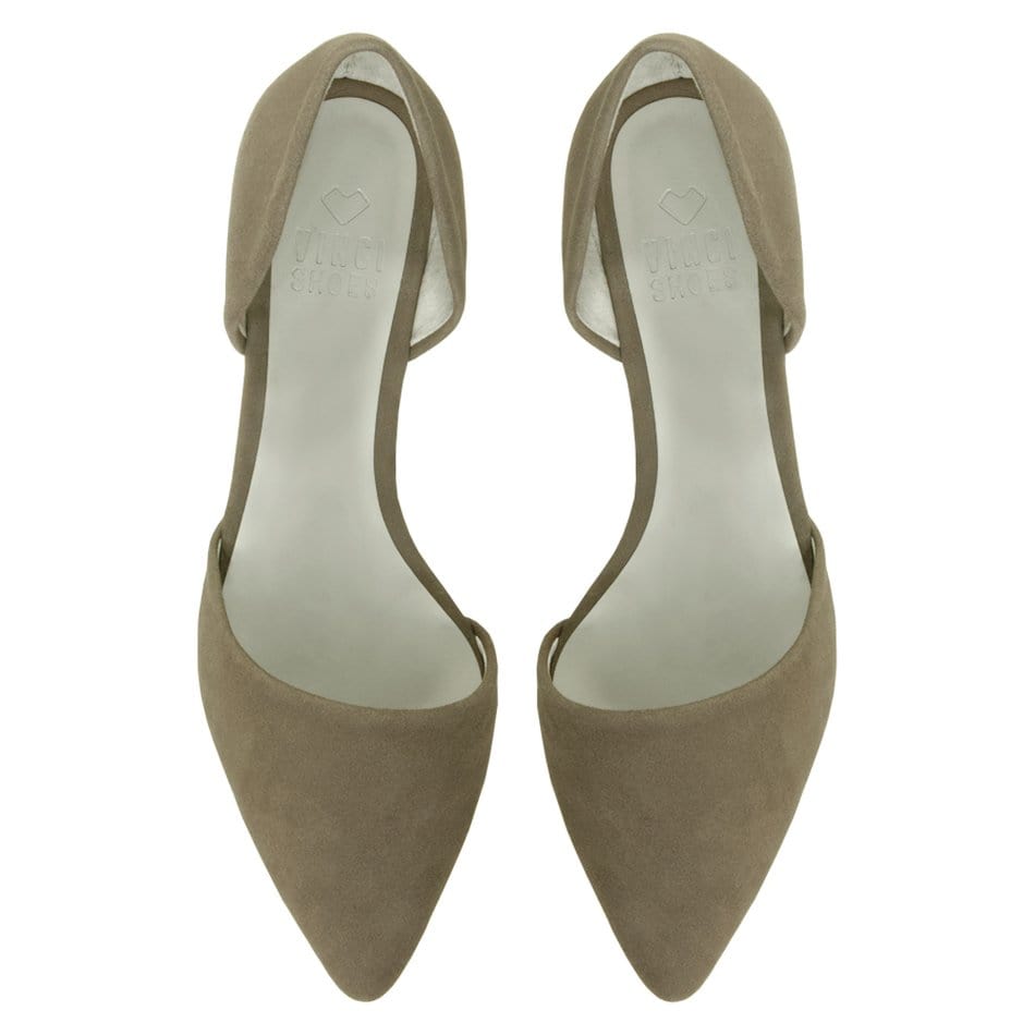 Vinci Shoes Anastasia Taupe Ballerinas