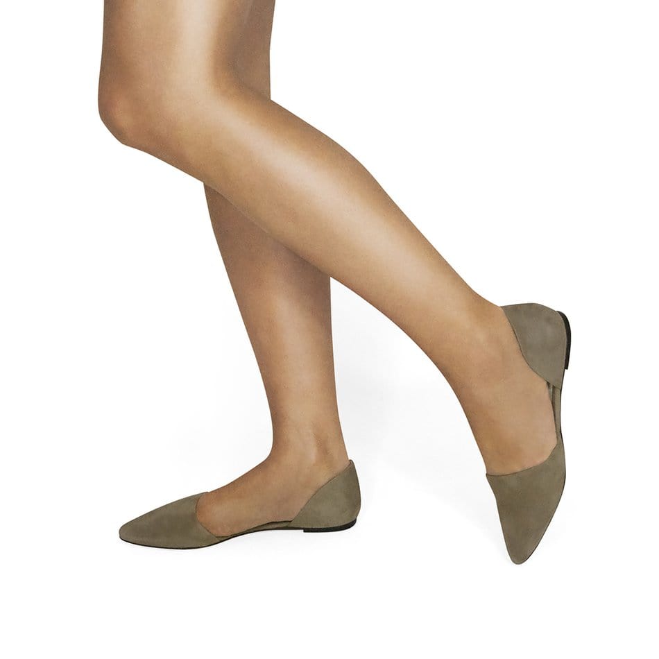 Vinci Shoes Anastasia Taupe Ballerinas