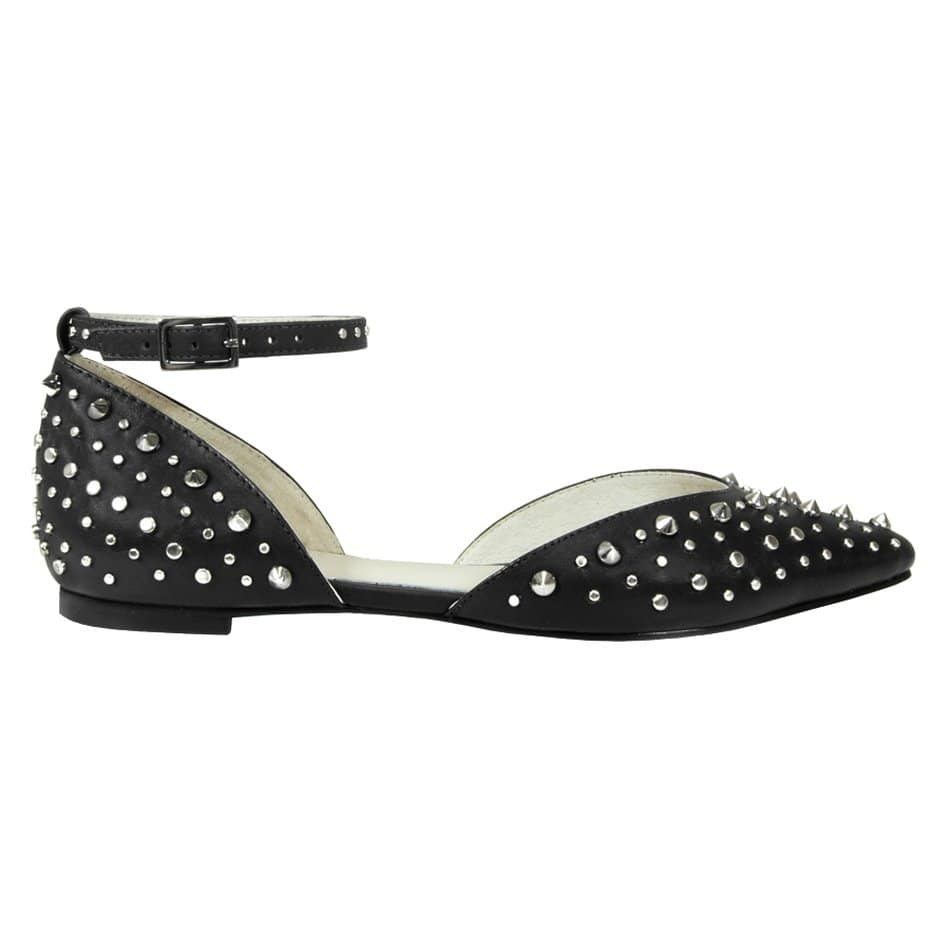 Vinci Shoes Tokyo Black Ballerinas