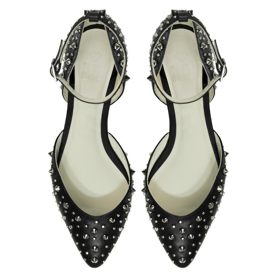 Vinci Shoes Tokyo Black Ballerinas