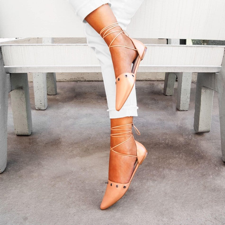 Vinci Shoes Luisa Blush Ballerinas