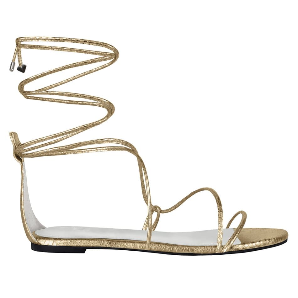 Vinci Shoes Cicy Gold Sandals