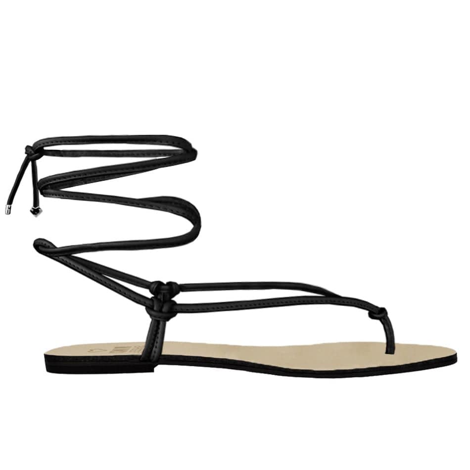 Vinci Shoes Melina Black Sandals