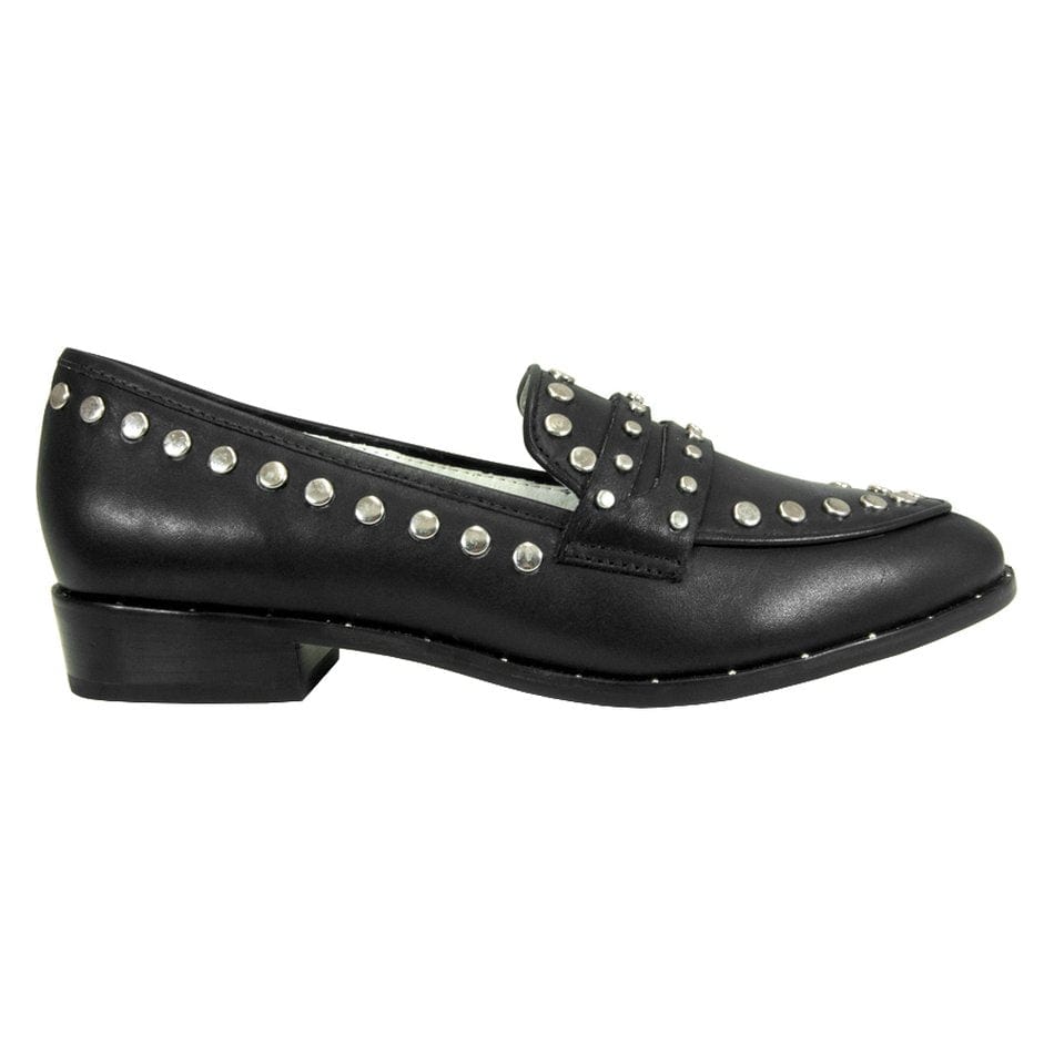 Vinci Shoes Rocky Black Loafers