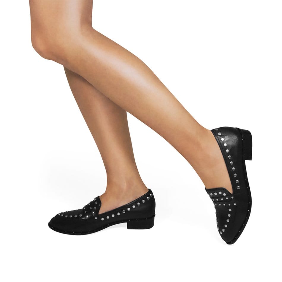 Vinci Shoes Rocky Black Loafers