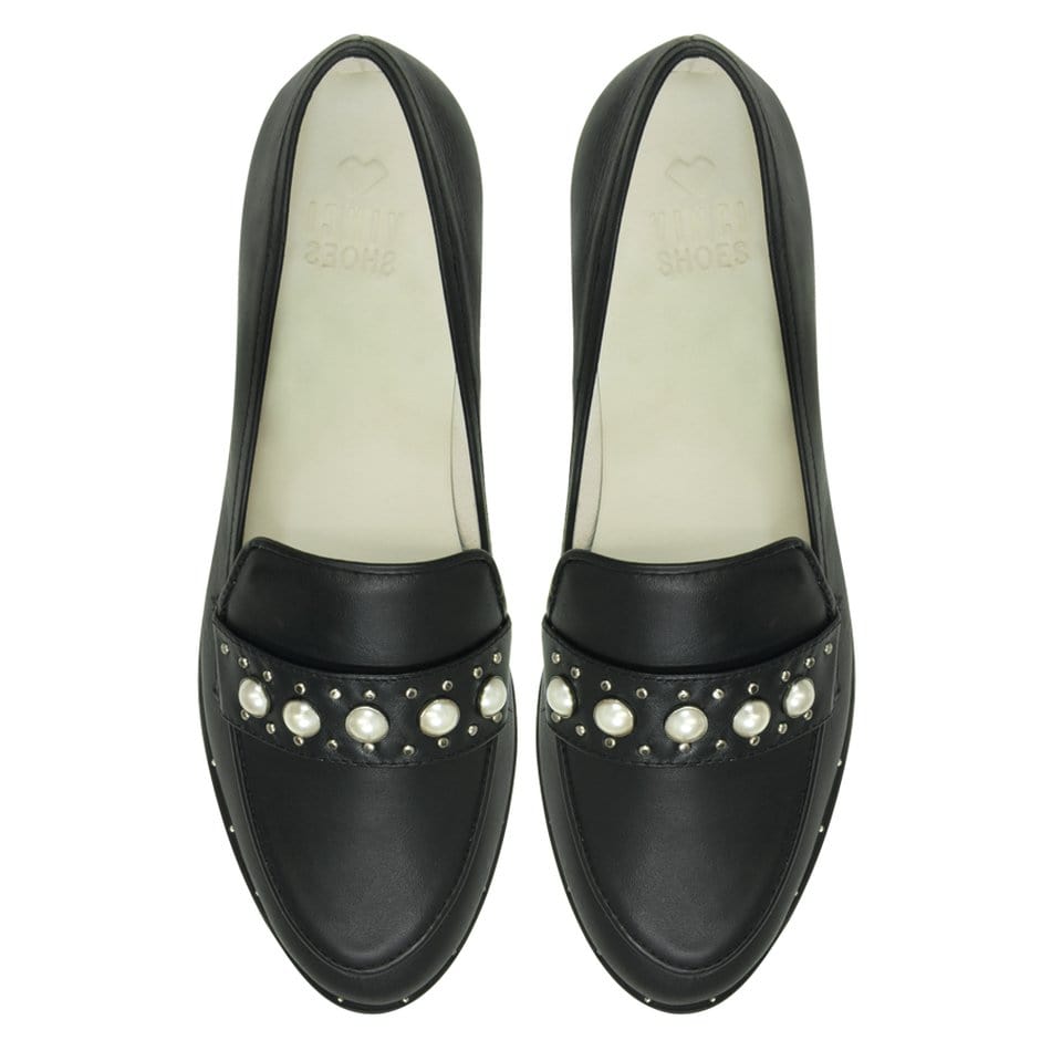 Vinci Shoes Mel Black Loafers