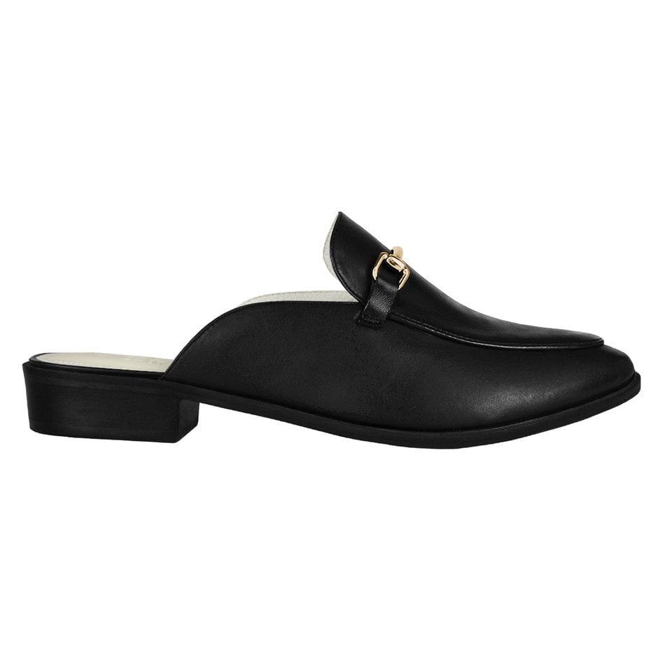 Vinci Shoes Stefanie Black Mules