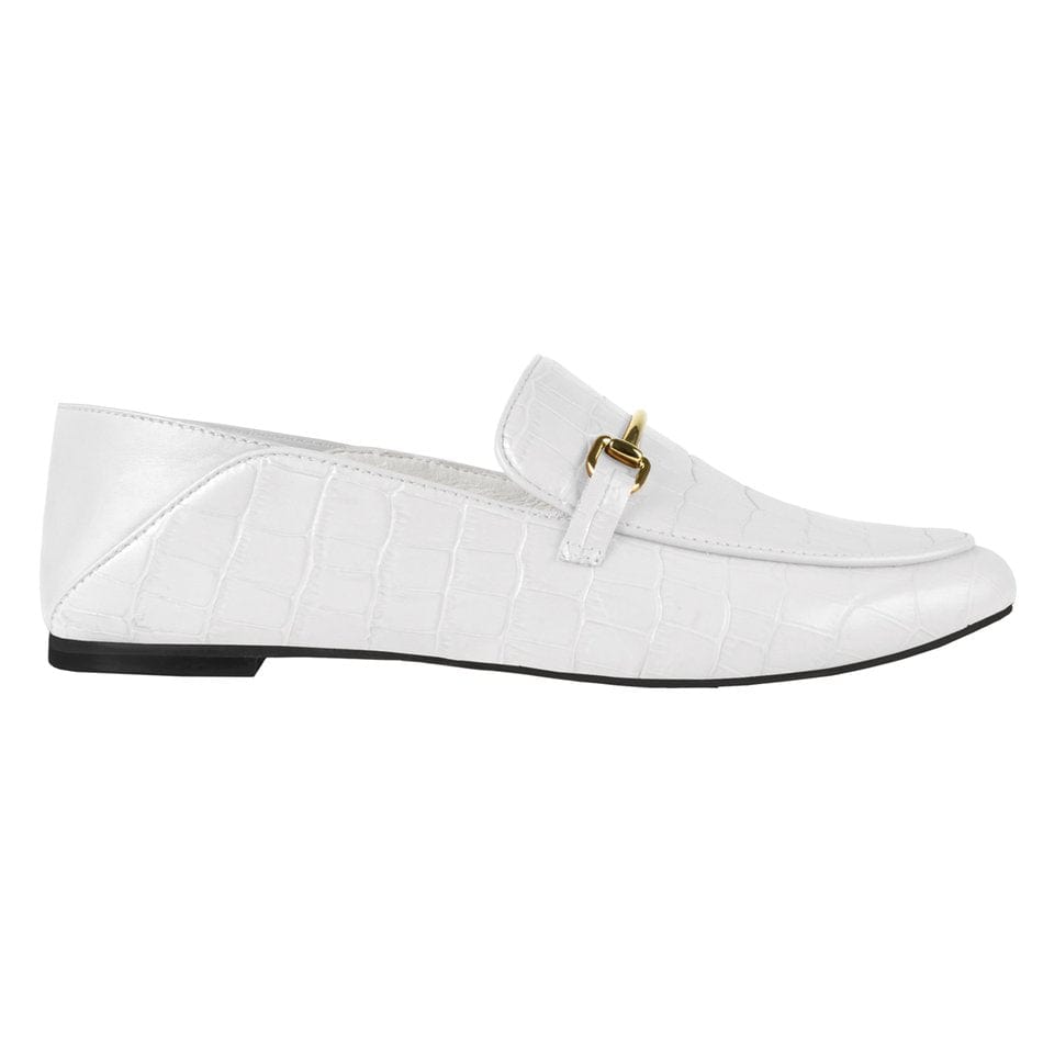 Vinci Shoes Boston White Loafers
