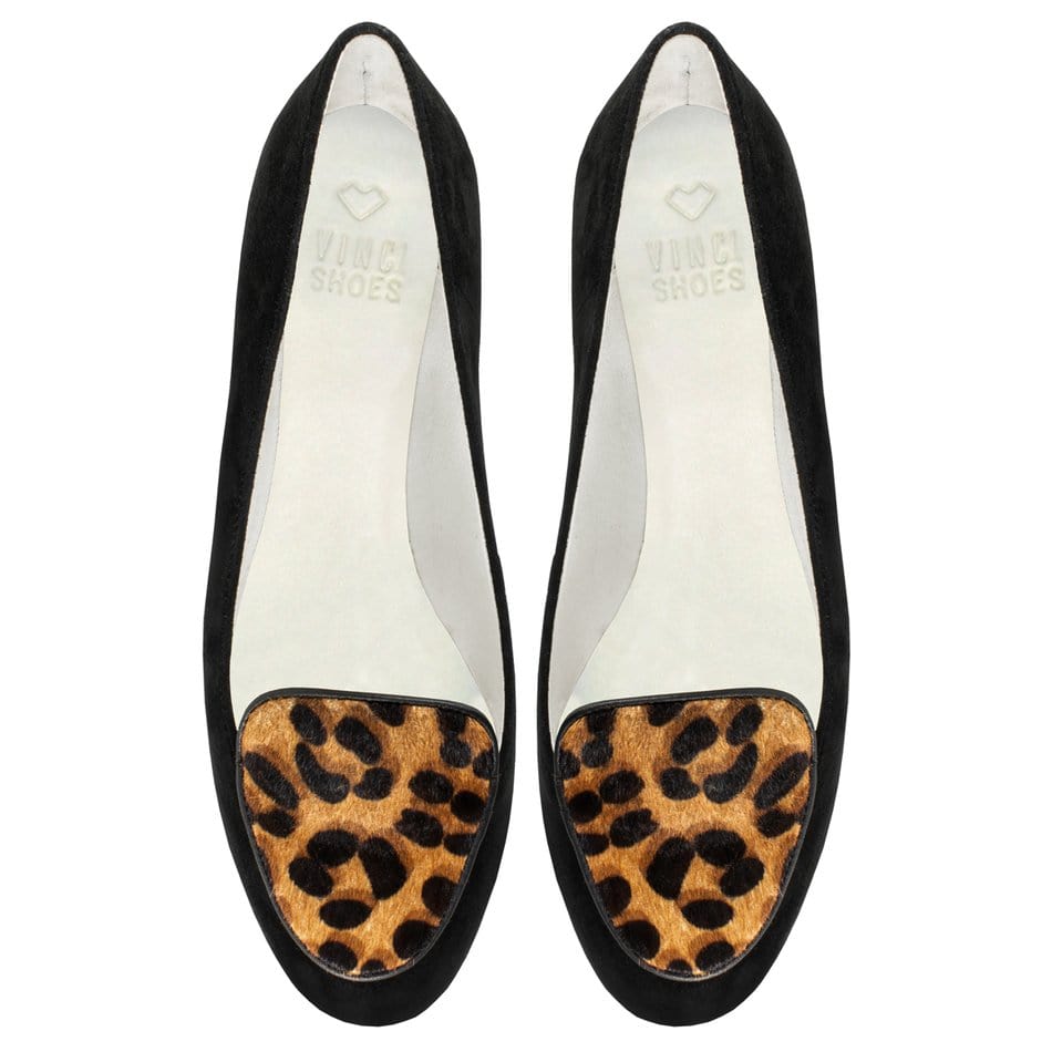 Vinci Shoes Aline Animal Print Ballerinas