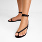 Cassis Black Sandals