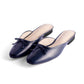 Paula Navy Blue Mules