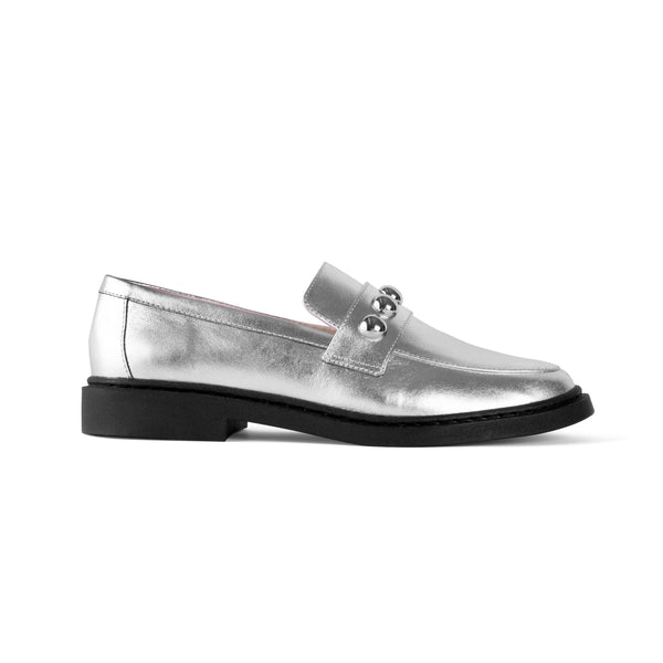 Giu Silver Loafers