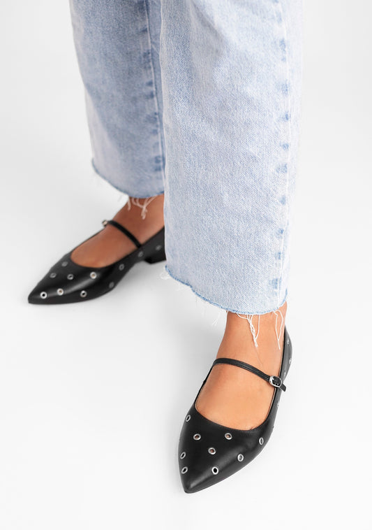 Lily Black Ballerinas