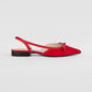 Abigail Red Ballerinas