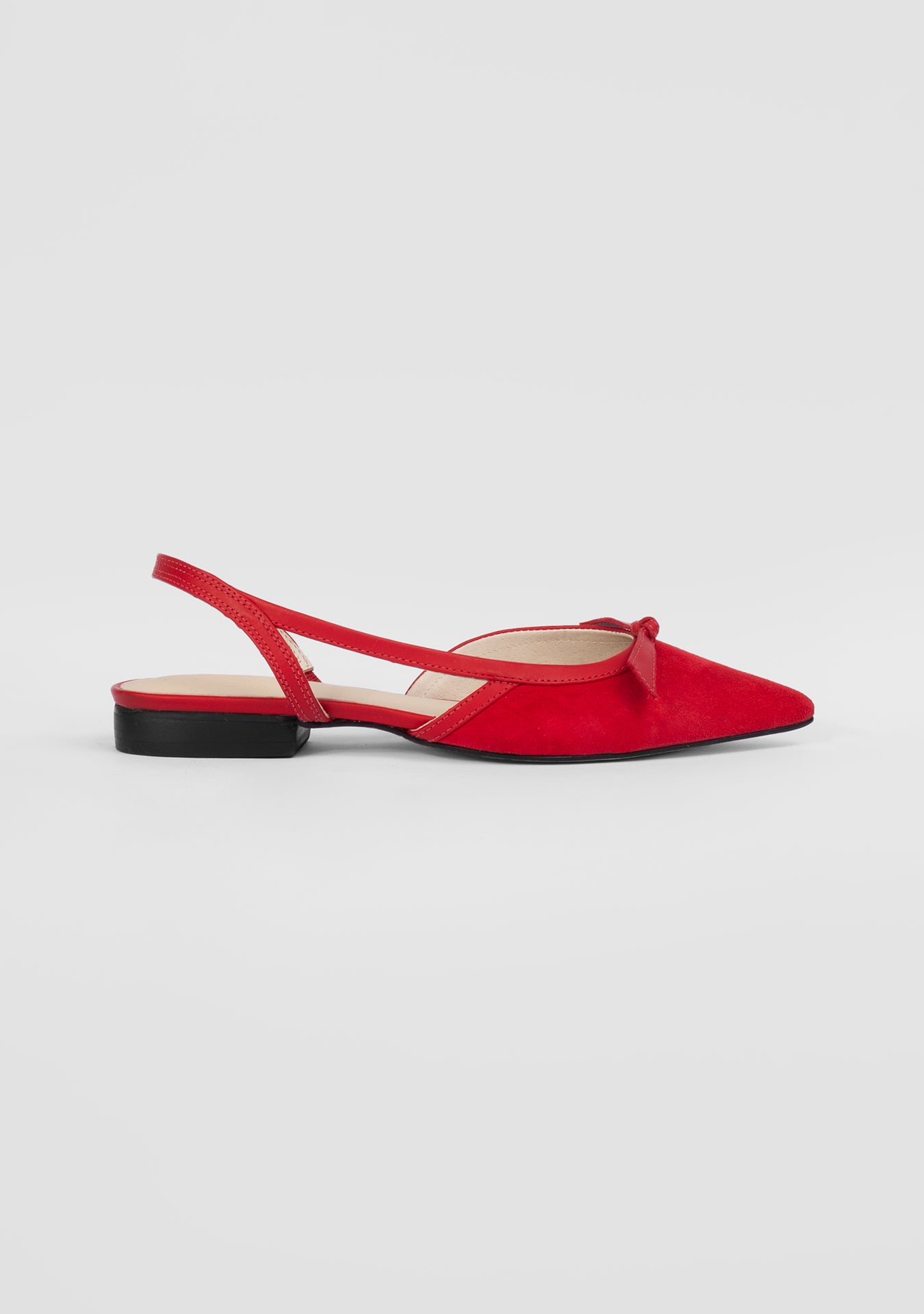 Abigail Red Ballerinas