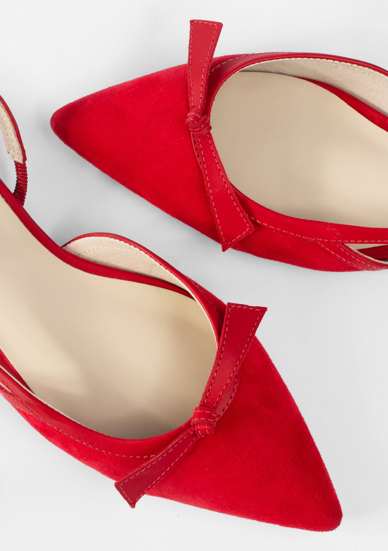 Abigail Red Ballerinas