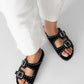 Aime Black Sandals