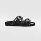 Aime Black Sandals