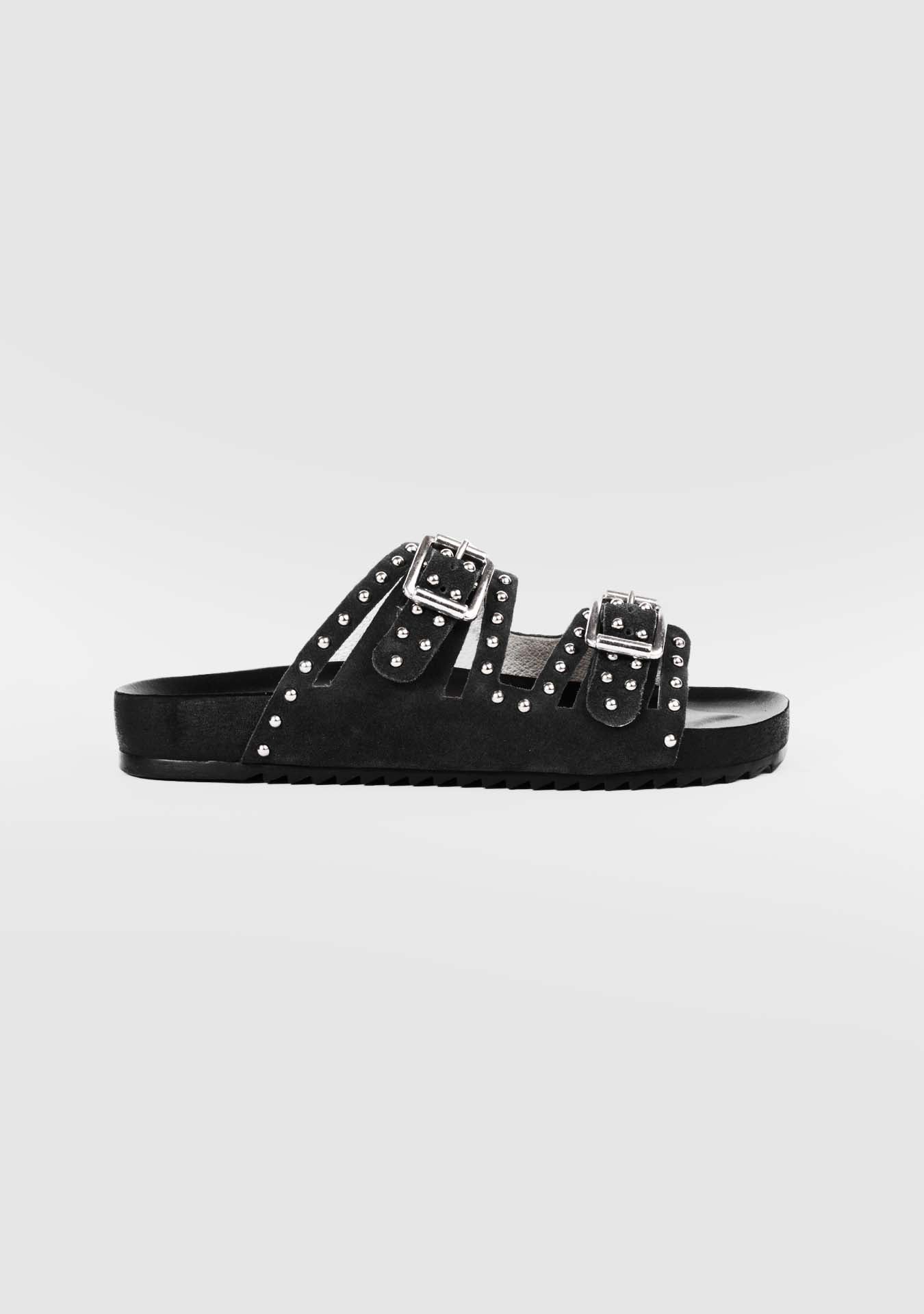 Aime Black Sandals