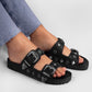 Alda Black Sandals