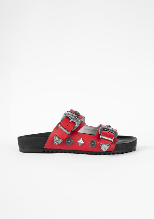 Alda Red Sandals