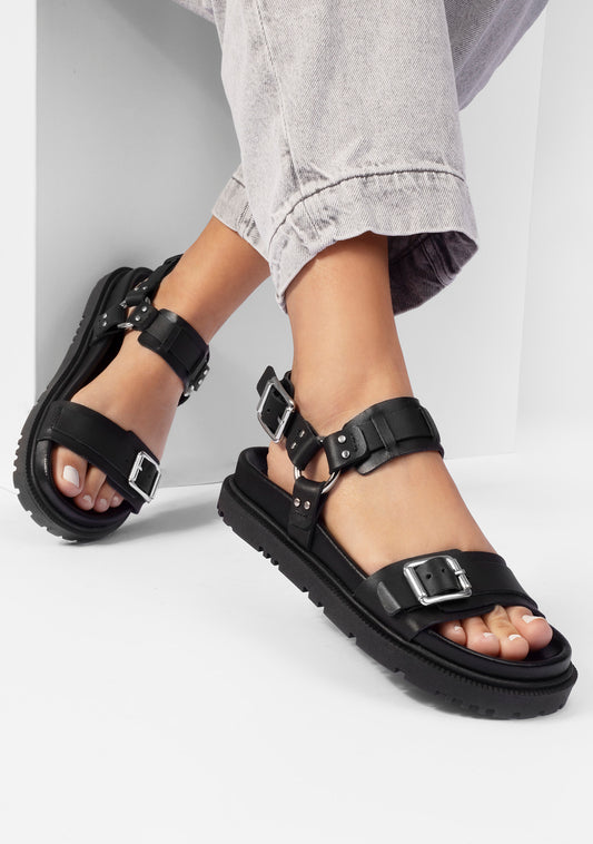 Alicia Black Sandals