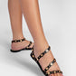 Amalfitana Black Sandals