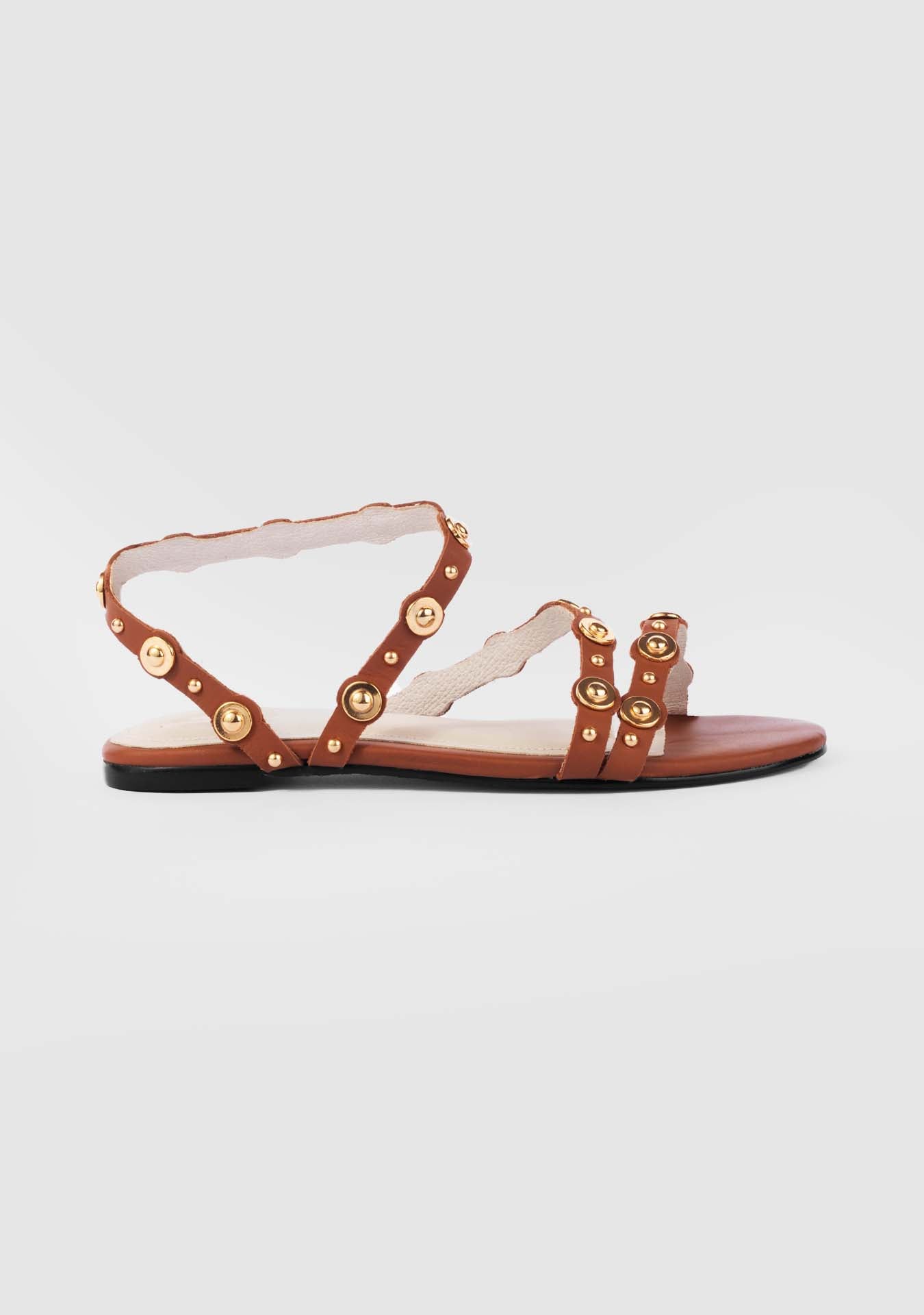 Amalfitana Camel Sandals