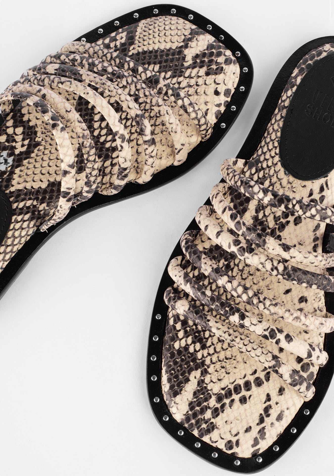 Analu Snake Print Sandals