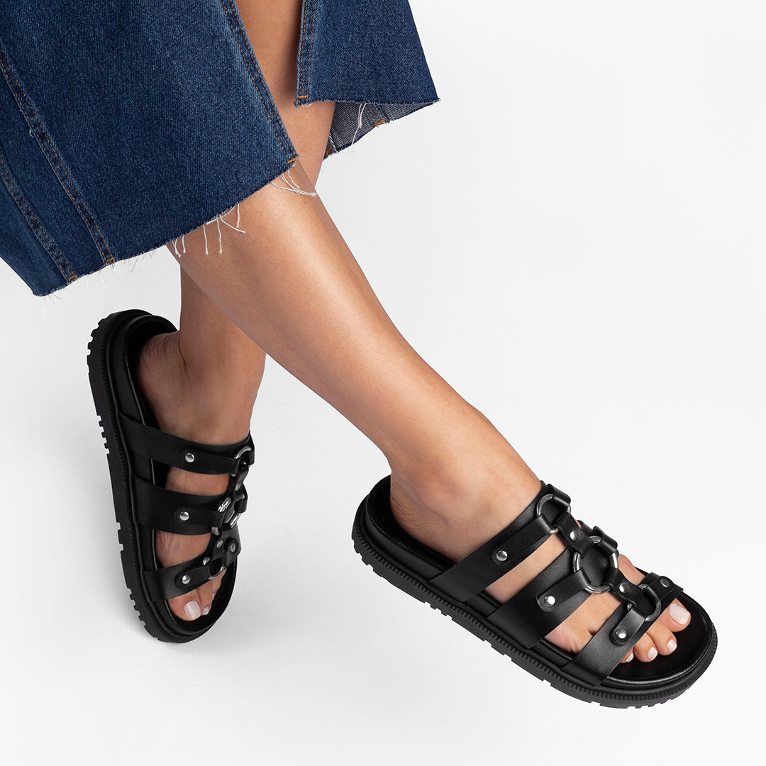 Sandalias Angie Negras