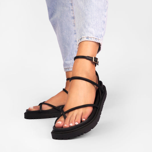 [SALE] Bogota Black Sandals