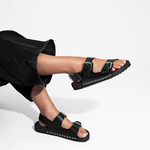 Cassandra Black Sandals