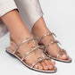 Charlotte Snake Gold Sandals