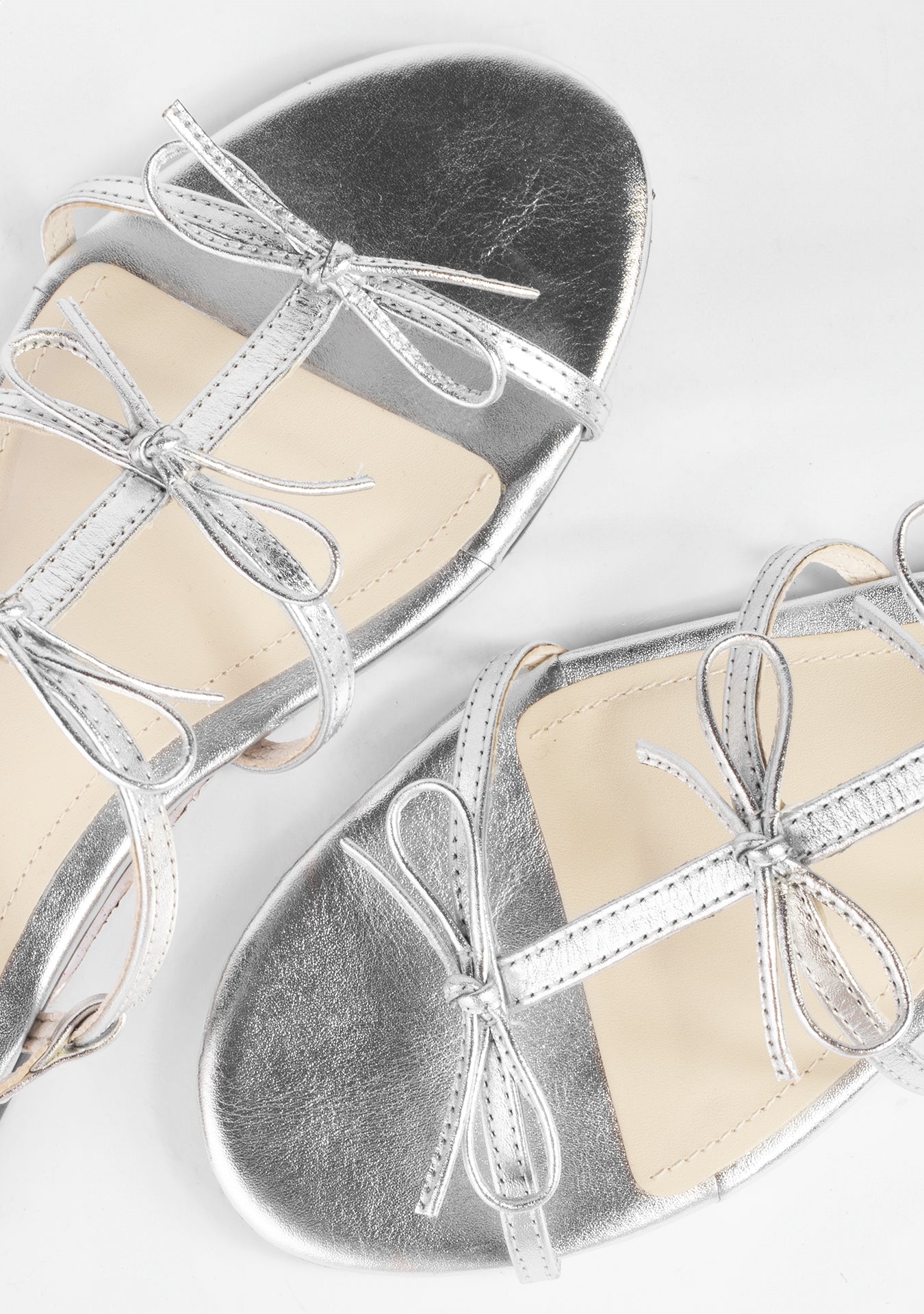 Charlotte Silver Sandals