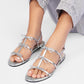 Charlotte Silver Sandals