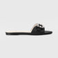 Doris Black Sandals