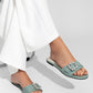 Doris Sage Sandals